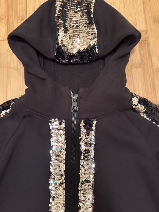 Кофта  на флисе  удлиненная на 8-10 лет