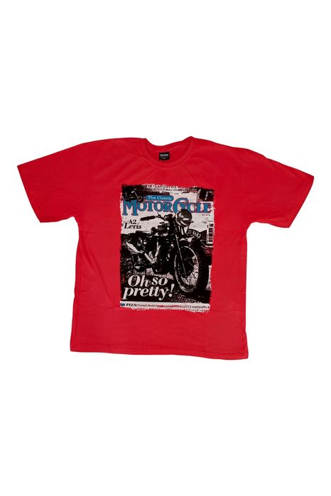 Młodzieżowy t-shirt z nadrukiem, rozmiar XXL