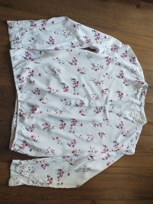 Biała bluzka koszulowa, Reserved, r. 38, wiskoza