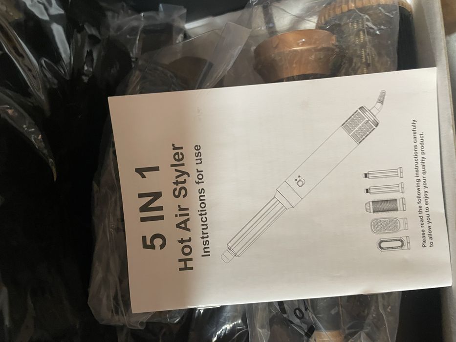 Фен-стайлер 5 в 1 для волосся з 5 насадками Hot Air Styler