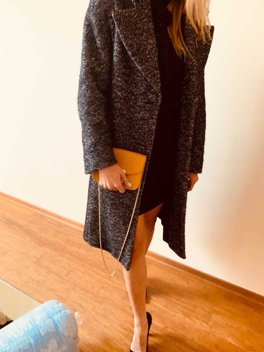 Płaszcz wełniany Massimo Dutti 38