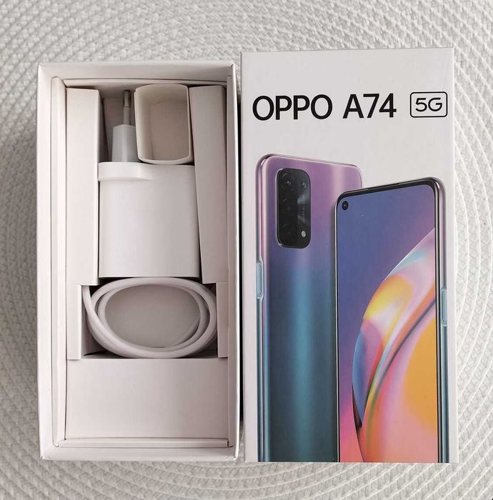 Telefon smartfon OPPO A74 5G stan bardzo dobry
