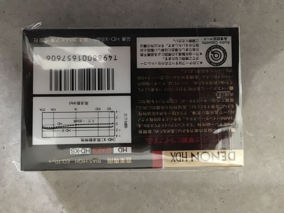 Cassette audio Denon HD-X 84m selada. Mercado japonês.