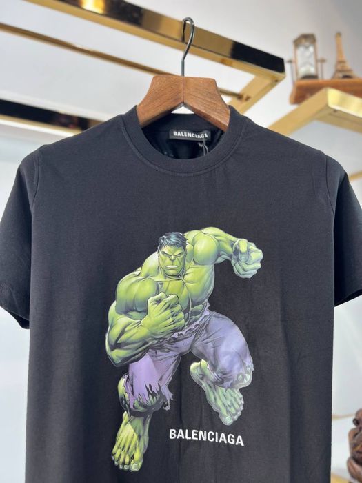 РОЗПРОДАЖ! Balenciaga мужская футболка брендовая халк женская унисекс