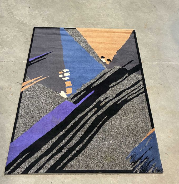 Carpete preta e cinza - Qtd. 1 Und.