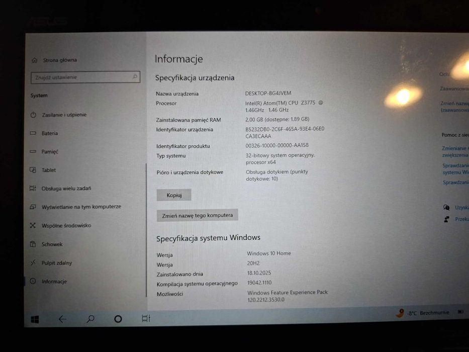 ASUS Transformer Book T100TAI – 2w1 tablet