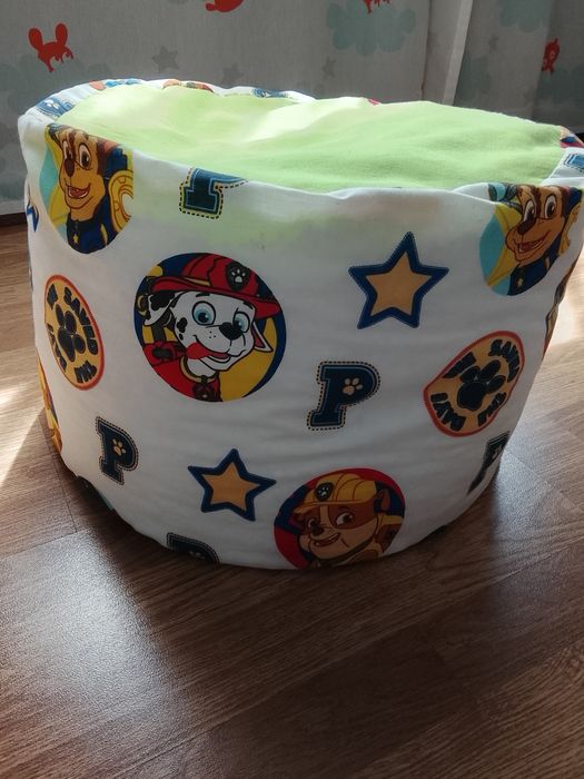 Puff + almofada Patrulha Pata
