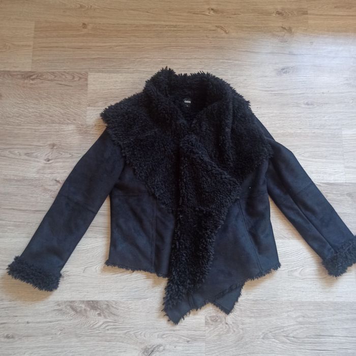 Futerko kożuszek kożuch płaszcz Oasis L czarny