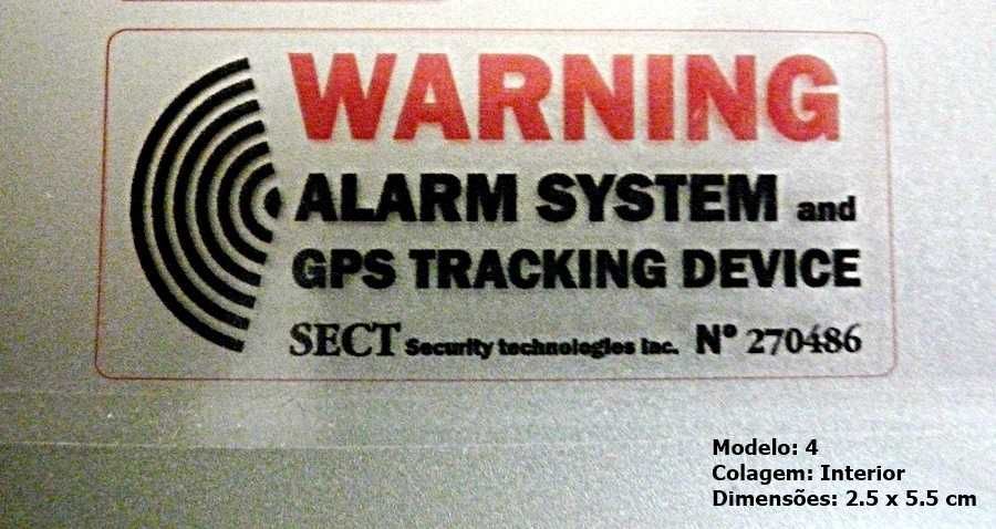 Autocolantes Alarme