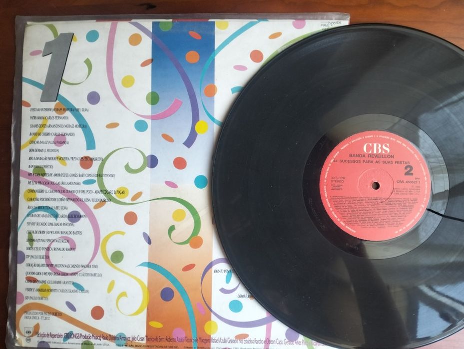 Disco de vinil LP Banda Reveillon 44 Sucessos para as suas Festas