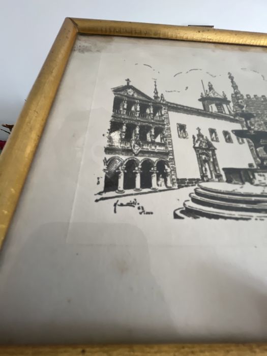 Gravura antiga Viana do Castelo