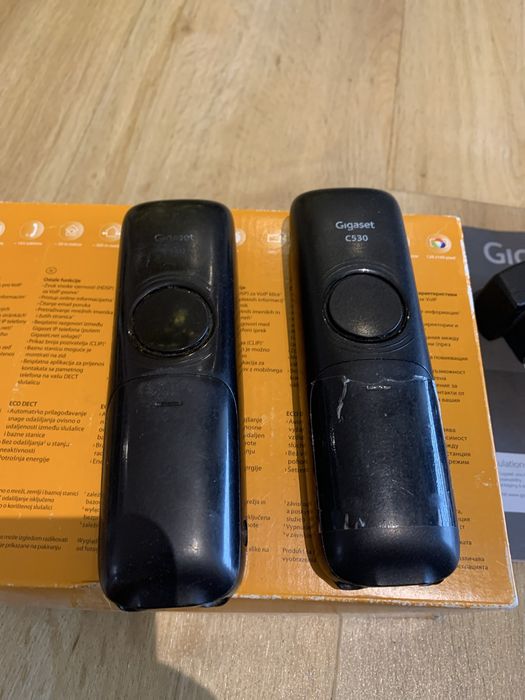 Baza + 2x Telefon stacjonarny bezprzewodowy Gigaset 530 IP internetowy