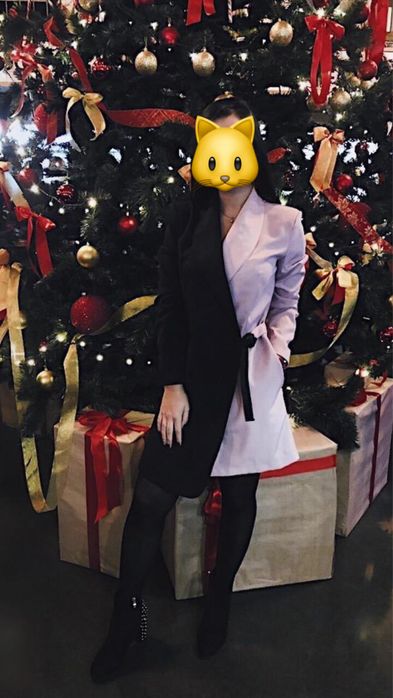 Двуцветное платье