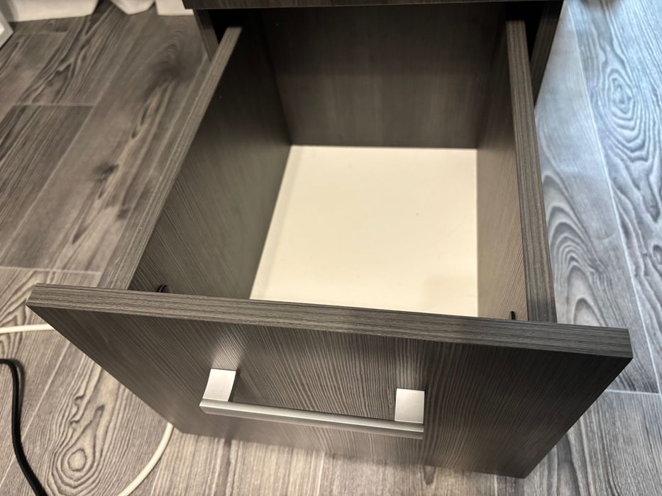 Стіл компʼютерний з ящиками північне дерево темне