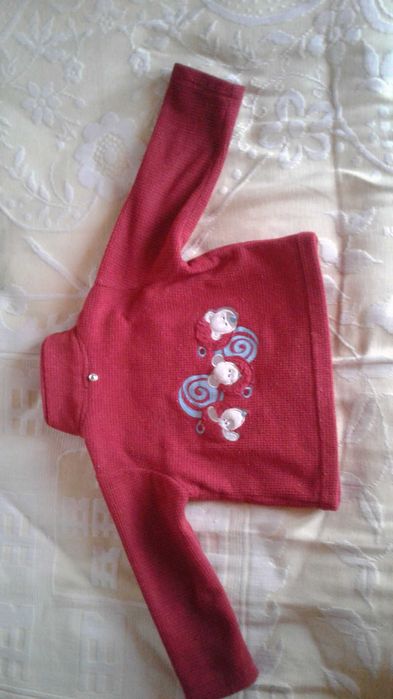 Casaco "Cenoura" para 1 ano- menino ou menina