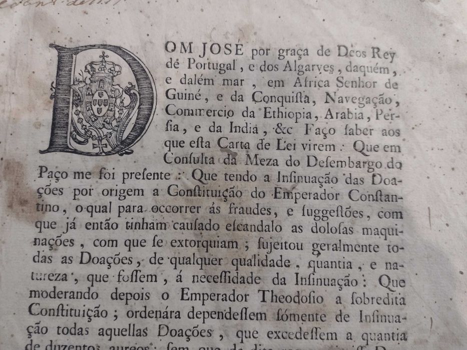 Carta de Lei "Dom José" 1775