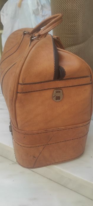 Mala de viagem em pele - vintage