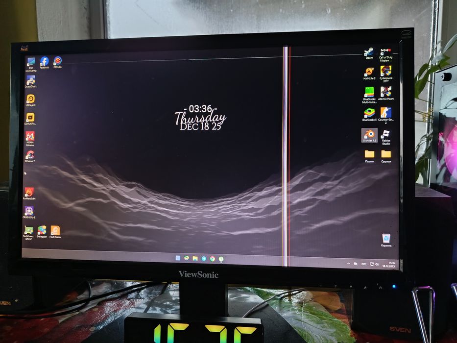 Монитор ViewSonic va2212a-led дефект