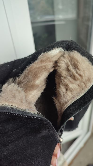 Чобітки осінні замша на підборах 38 ро осенние сапогизмір