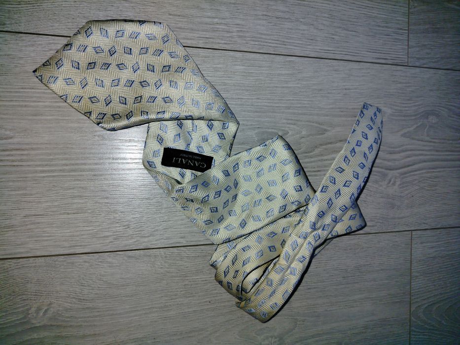 Галстук Aquascutum Canali 100% шелк сделан в Италии