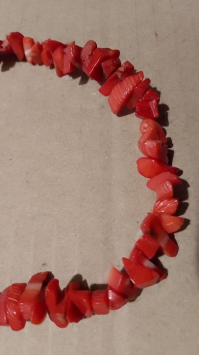 Бусы ожерелье коралл