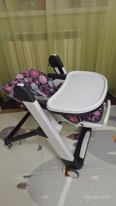 Дитячий стільчик для годування Chicco Polly 2 в 1 (0+ шезлонг) + новий чохол