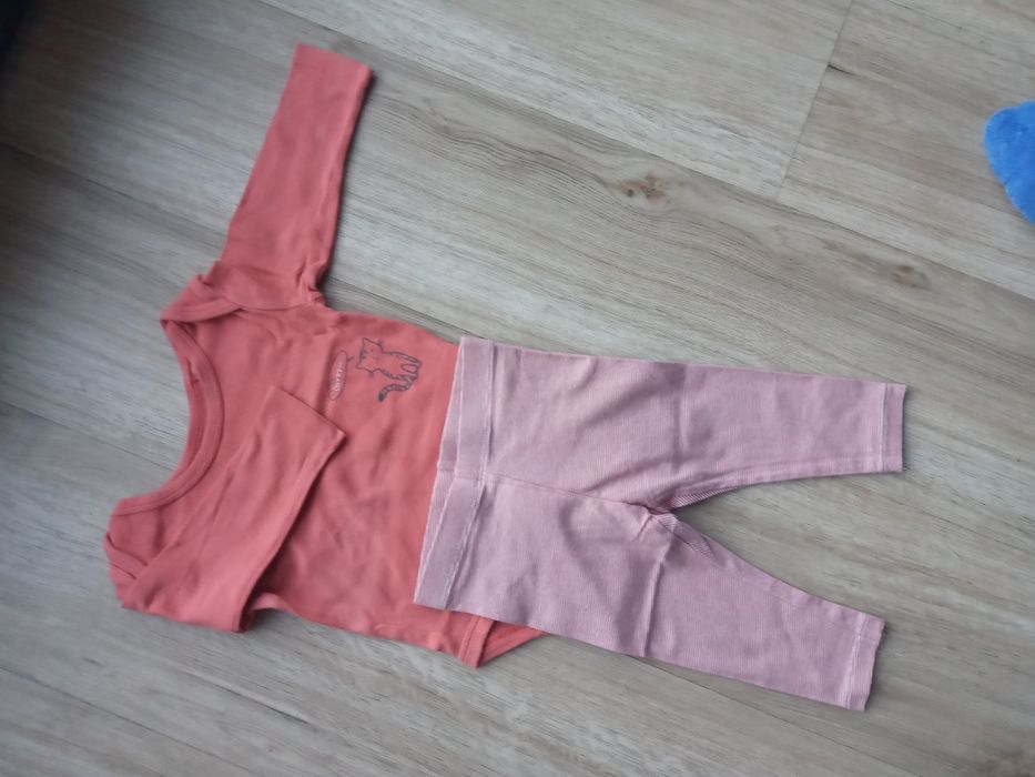 Lupilu body+legginsy malinowe 62-68 cm