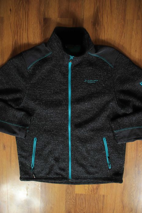Polar Hickory r. L 52 męski szary z golfem poliestrowy zapinany