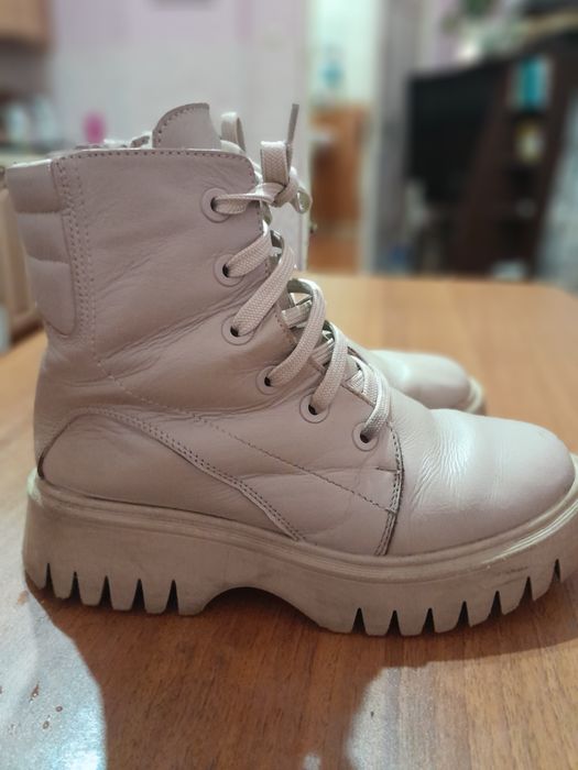 Зимові шкіряні черевики