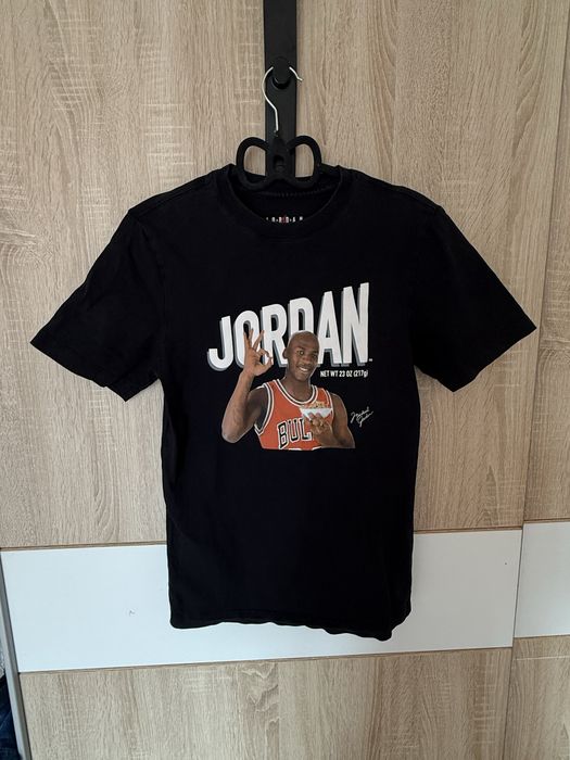 Koszulka Jordan XS czarna Chicago Bulls tee tshirt mvp photo ss crew