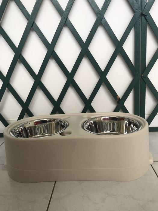 Comedouro/Bebedouro duplo para cão