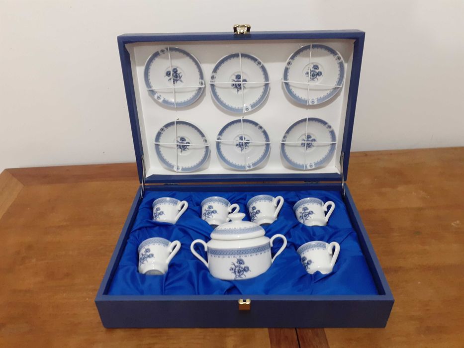 serviço de chávenas de café de coleção