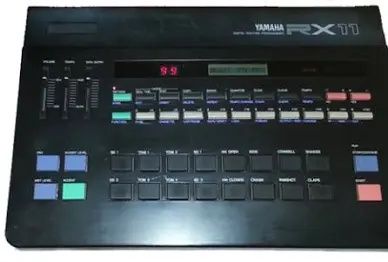 Caixa de ritmos vintage Yamaha RX11