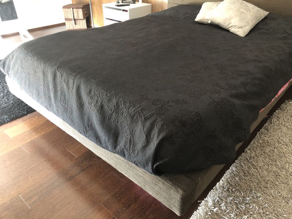 Cama de CASAL cor cinza