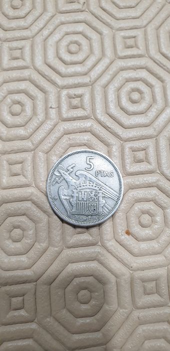 Moeda 5 pesetas de 1957