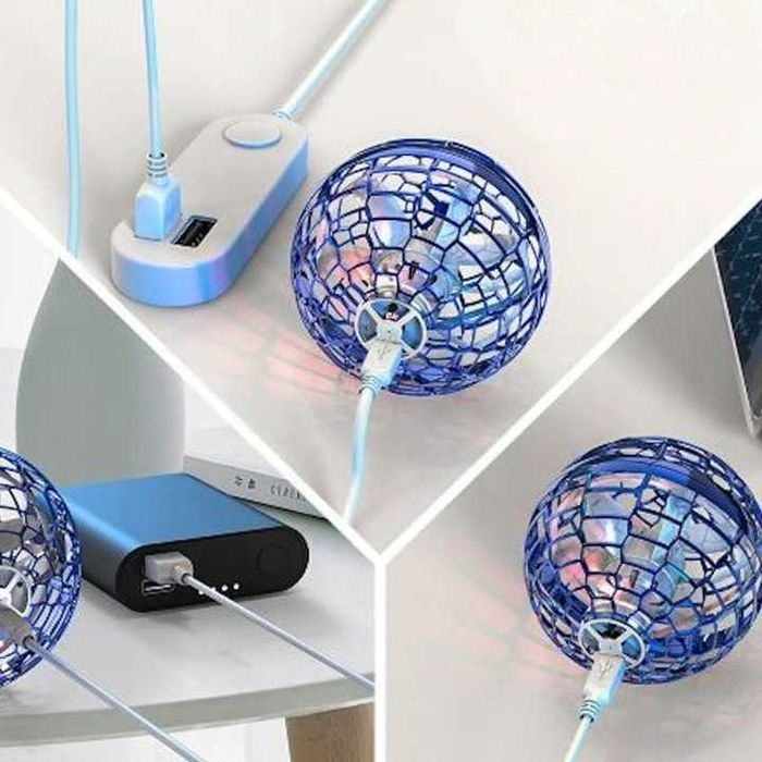 Latająca magiczna kula mini dron piłka ufo USB led