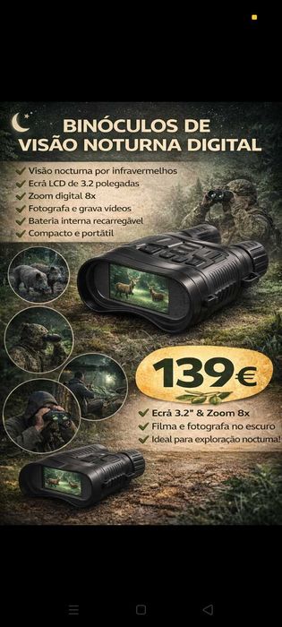 Binóculos Pro. 139€. Oportunidades