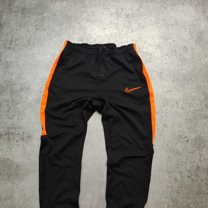 MĘSKIE Dresy Sportowe Czarne Nike Dri-Fit Joggery Treningowe Football