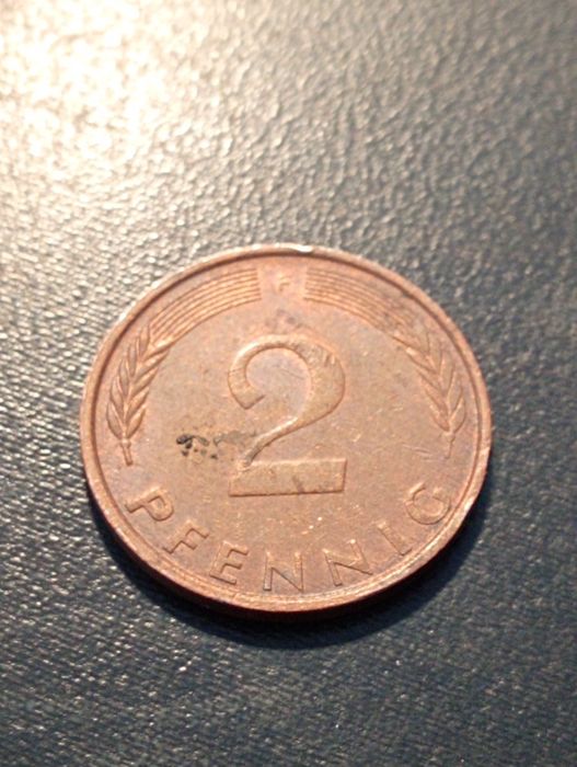 3 moedas 2 e 10 Pfennig Alemanha - Germany	1971. 1981, 1979 - Belas*