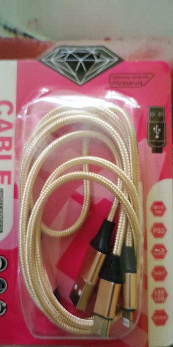 Кабель 3 в 1 USB - micro USB, Type C, Lightning: 70 грн. - Data-кабелі ...