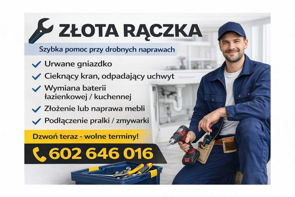 Złota Rączka – Naprawy | Elektryka | Hydraulika