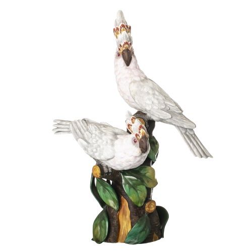 Porcelana - Grupo escultórico catatuas - Vista Alegre