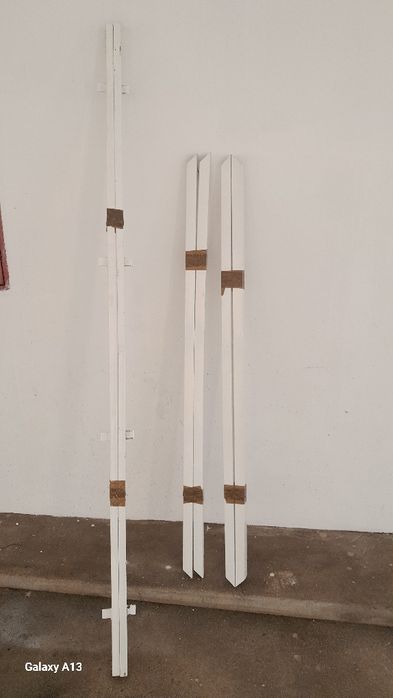 Cama de casal em ferro lacada Branco