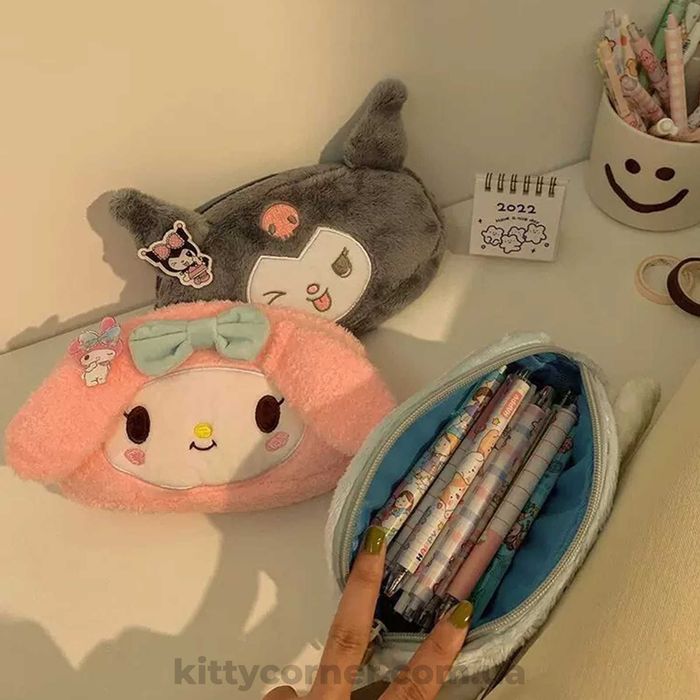 Мʼякий дитячий пенал Hello Kitty/Kuromi/My Melody/Cinnamoroll у школу