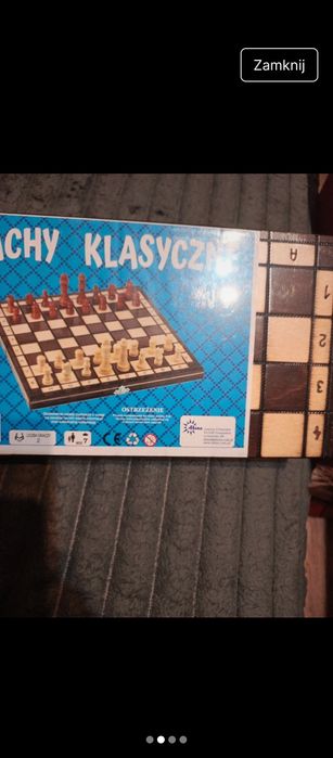 Szachy drewniane