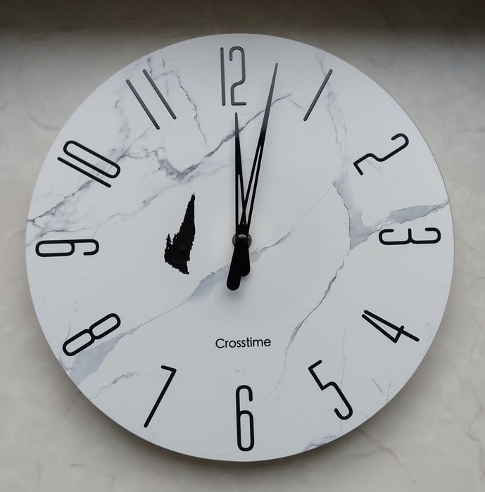 Zegar ścienny szklany 30cm Crosstime