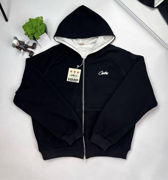 чорна кофта Corteiz/HMP Corteiz/Зіпка
