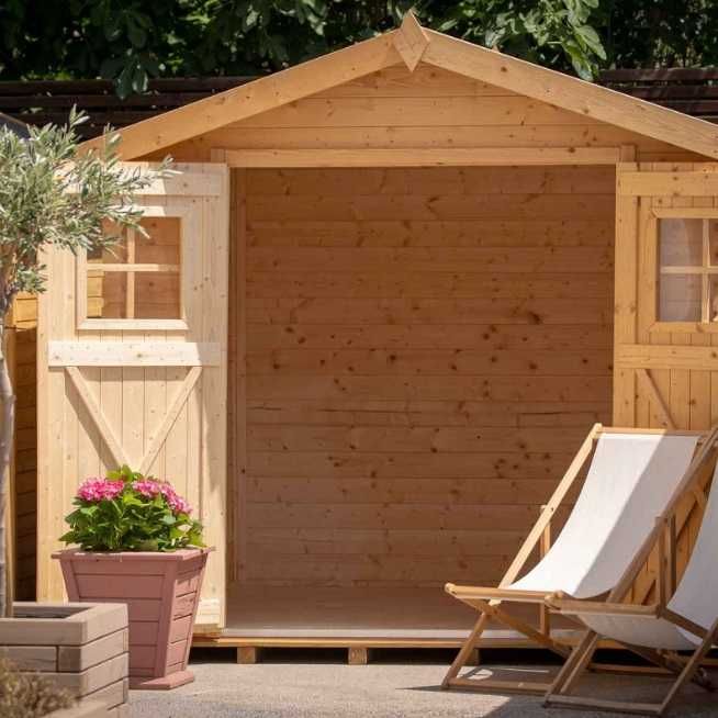 OD RĘKI Domek 2,5x2,5 narzędziowy drewniany 2,46x2,46 ogrodowy podłoga