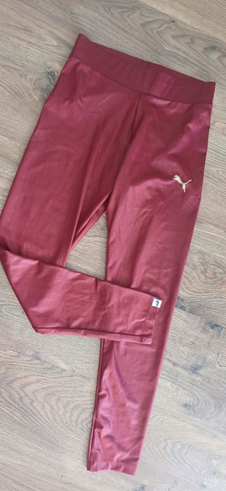 Sportowe legginsy getry Puma S modelujące gym wet look