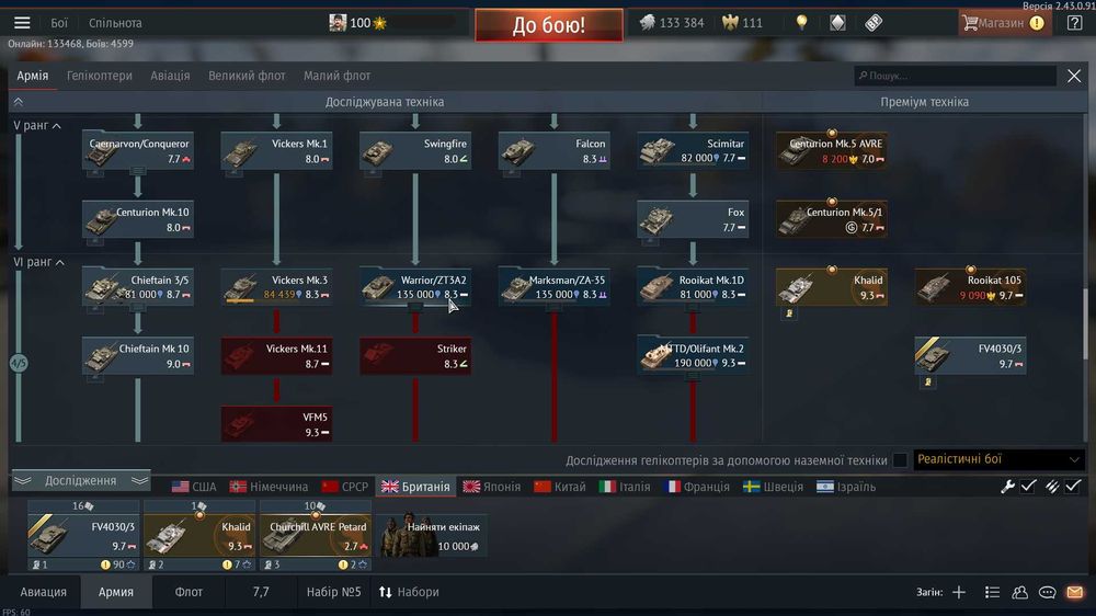 Аккаунт war thunder 100lvl